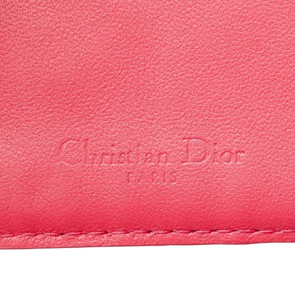 DIOR Pink Leather Card Holder - Picture 7 of 11